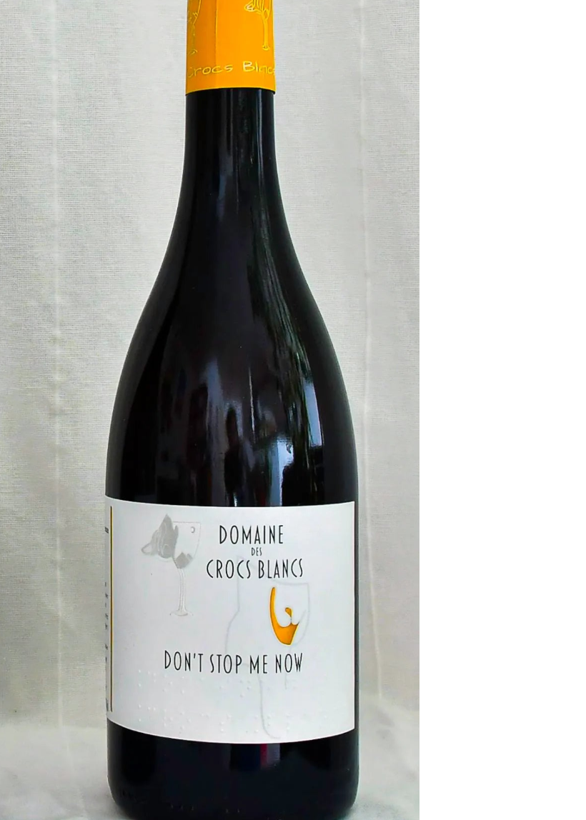 Domaine Crocs blancs Don't Stop Me Now vin orange de Savoie 2022
